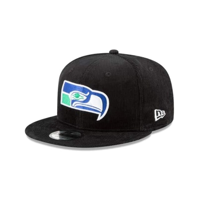 Sapca New Era Seattle Seahawks NFL Corduroy 9FIFTY Snapback - Negrii